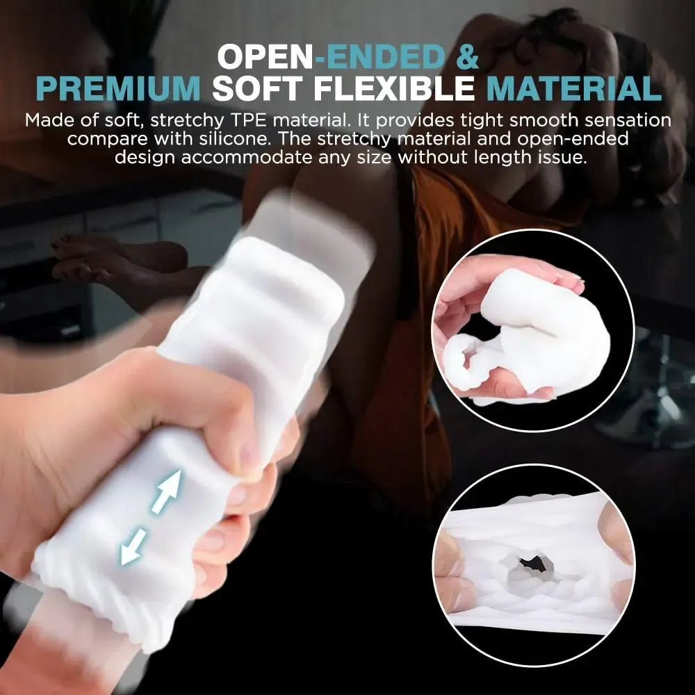10 Mode Cordless Masturbator for Men Soft Vibrating Cock