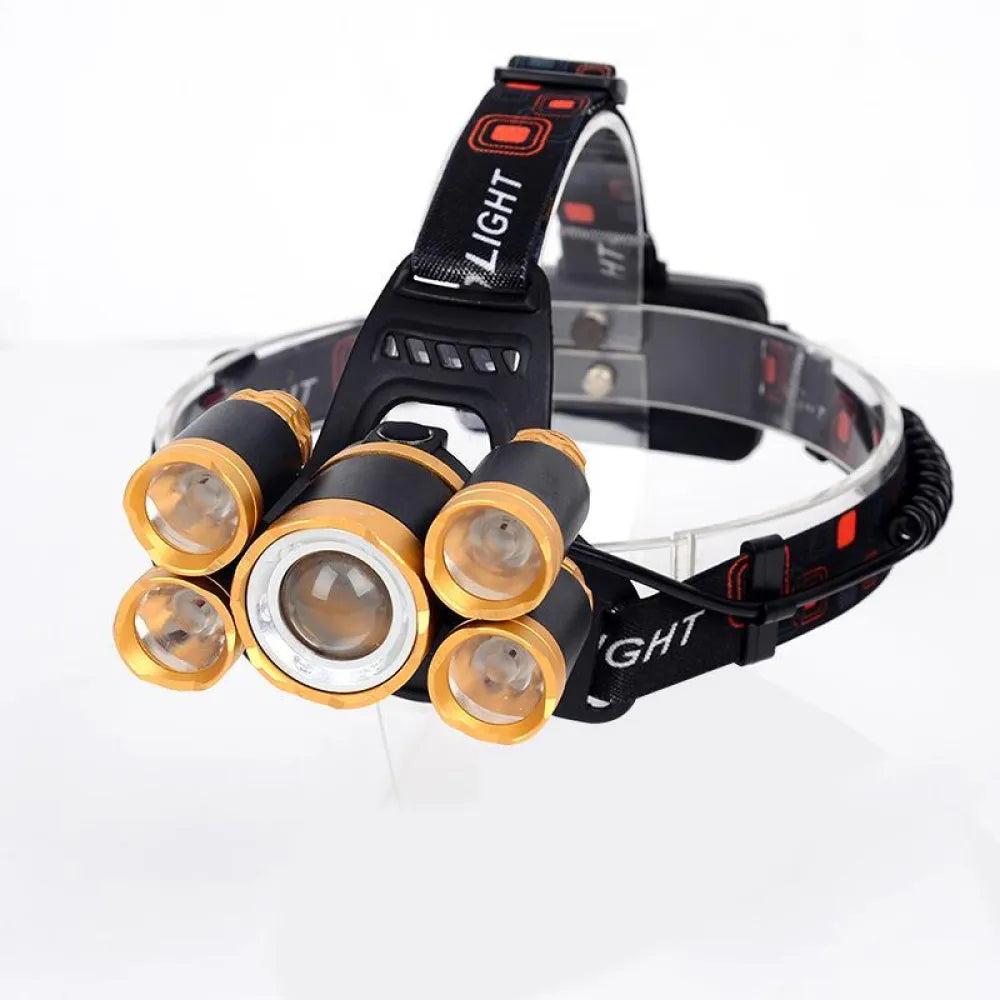 Vibe Geeks Water Resistant Powerful Camping Head Lamp