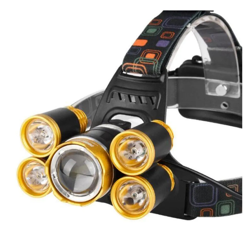 Vibe Geeks Water Resistant Powerful Camping Head Lamp