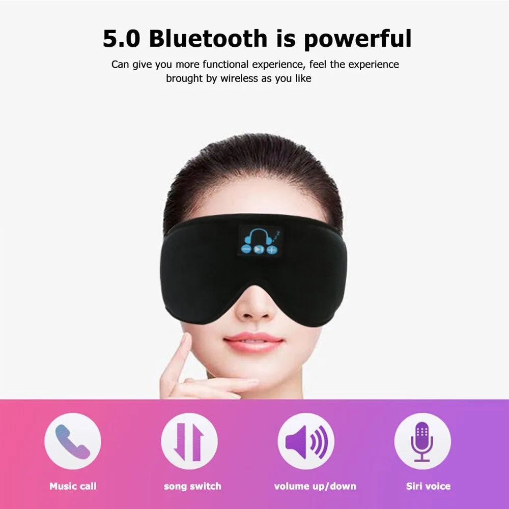 Vibe Geeks Bluetooth Sleeping Eye Mask and Headphones - USB