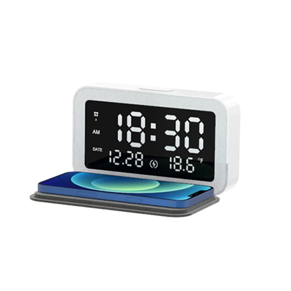 Vibe Geeks LED Digital Alarm Clock and Wireless Phone