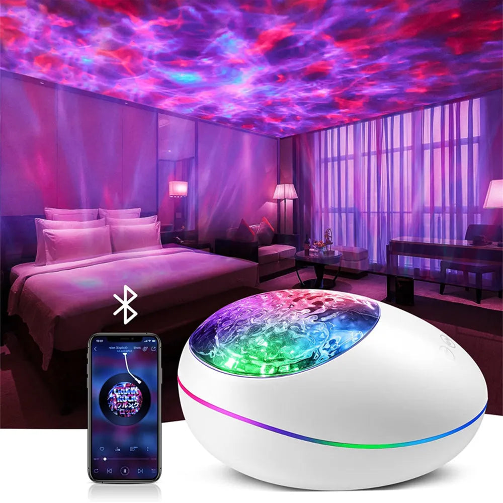 Vibe Geeks 3 - in - 1 Galaxy Star Night Light with White