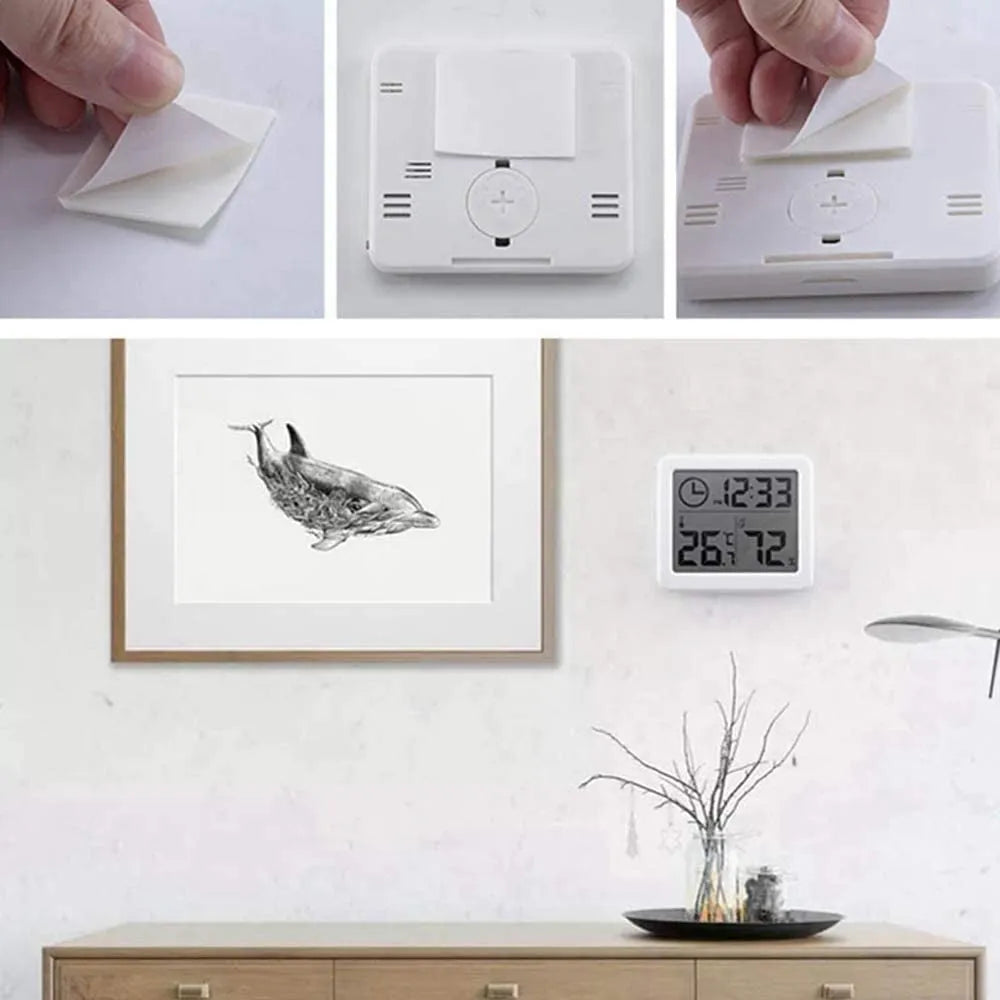 Vibe Geeks Thermometer and Humidity Monitor with 3.2” LCD