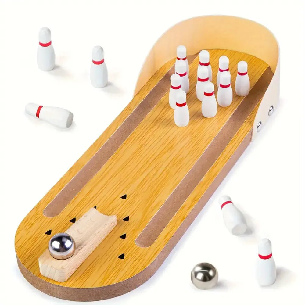 Vibe Geeks Interactive Toy Mini Bowling Set Tabletop Game