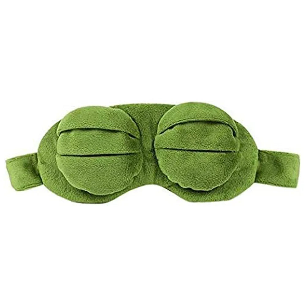 Vibe Geeks Cute Contoured Blackout Frog 3D Sleep Eye Mask