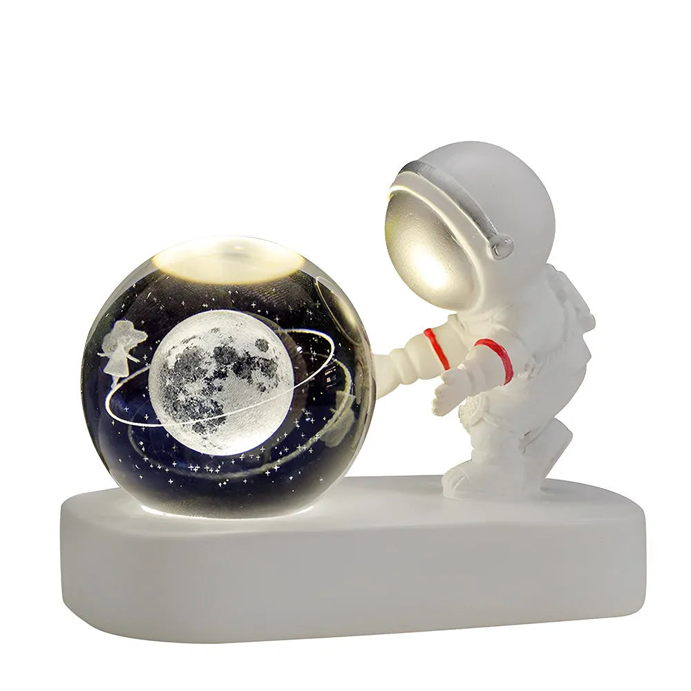 Vibe Geeks Astronaut 3D Crystal Ball Usb Plugged In Night