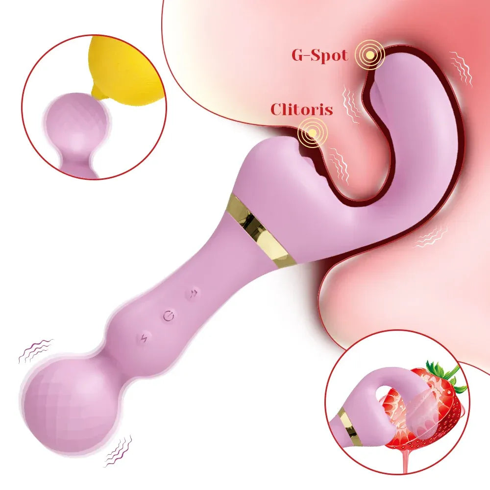 3 In 1 Vagina Vibrator for Women G Spot Nipples Stimulation