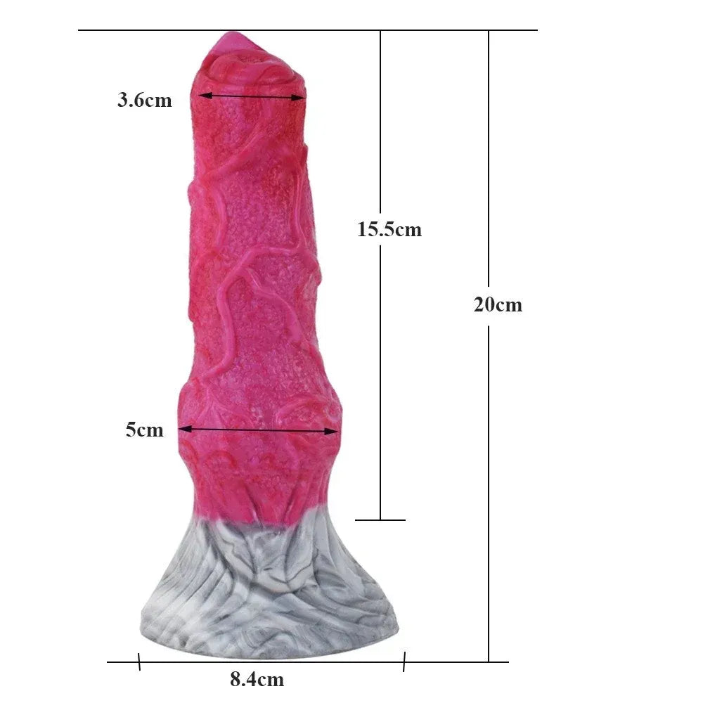 6.1In Ejaculating Wolf Dildo Realistic Animal G-Spot & Anal