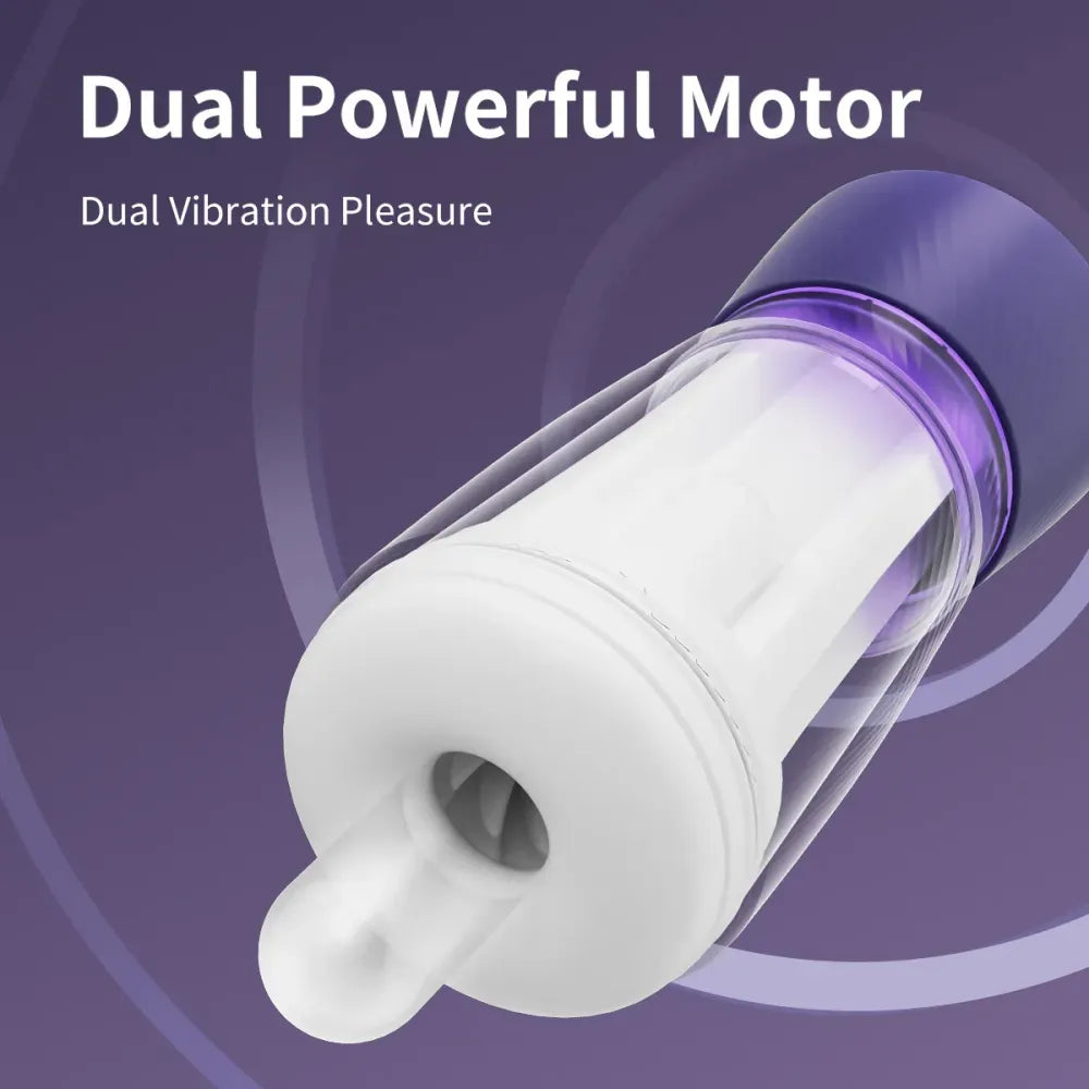 7 Mode Heating Dildo For Men Pneumatic Masturbation Toy