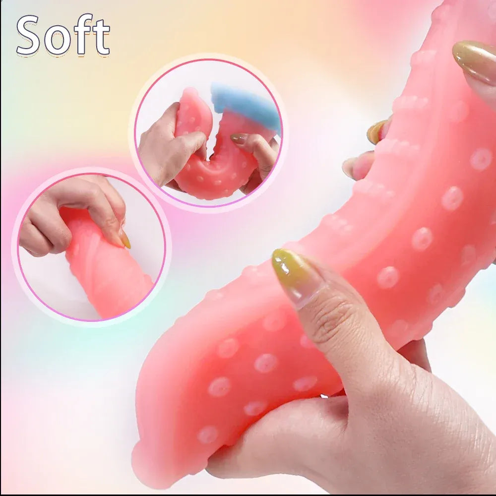 8.6 Glowing Realistic Dildo with Suction Cup