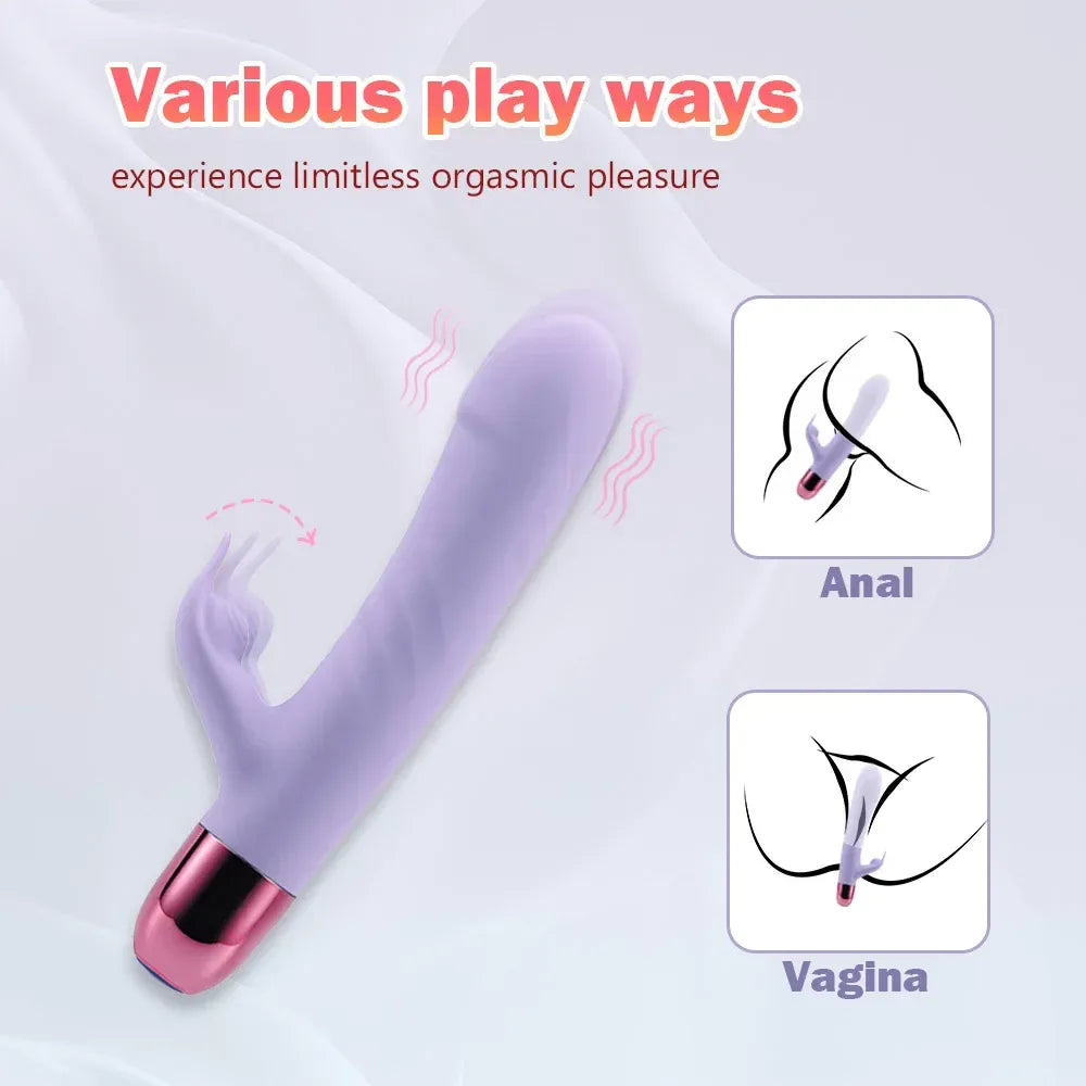 9 Frequency G Spot Rabbit Vibrator for Women Internal Clit