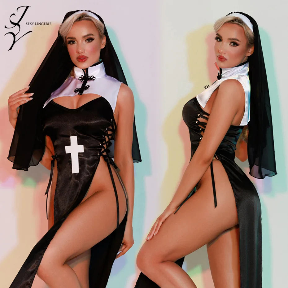 Alluring Lingerie Hollow Out Babydoll Nightgown For Women