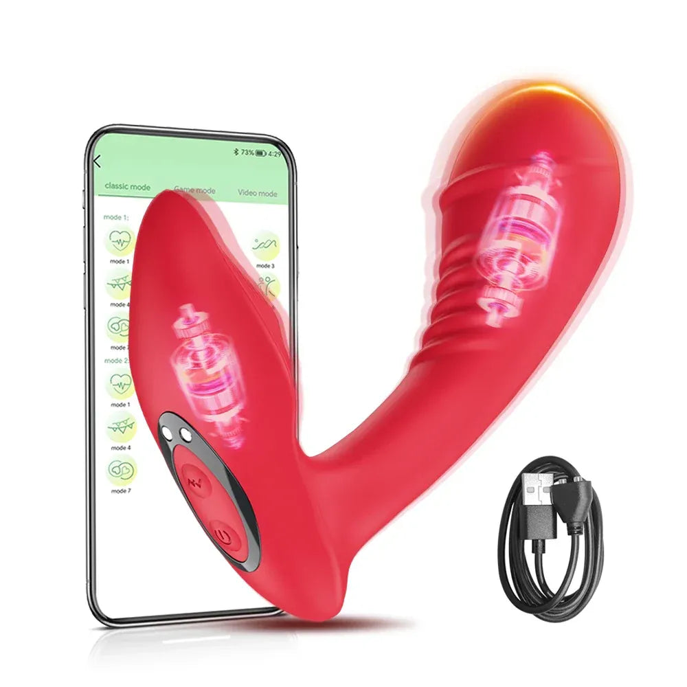 App Controlled G Spot Dildo Panties For Women