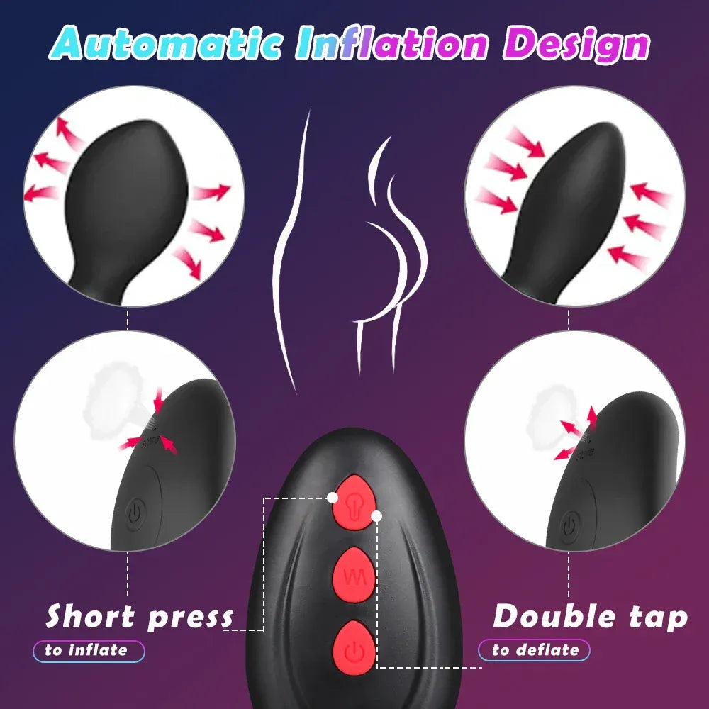 Auto Inflatable Prostate Stimulator For Men