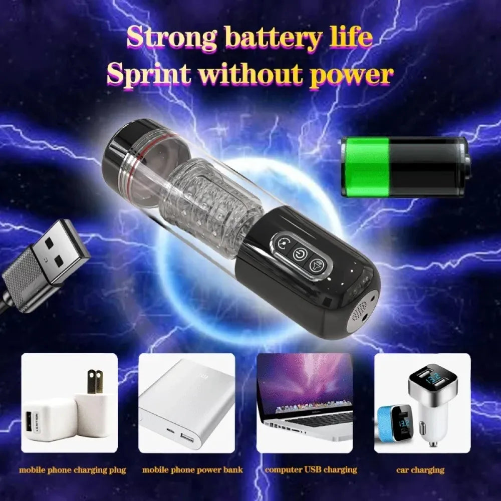 Automatic Sucking Masturbator Cup for Men Realistic Vaginal