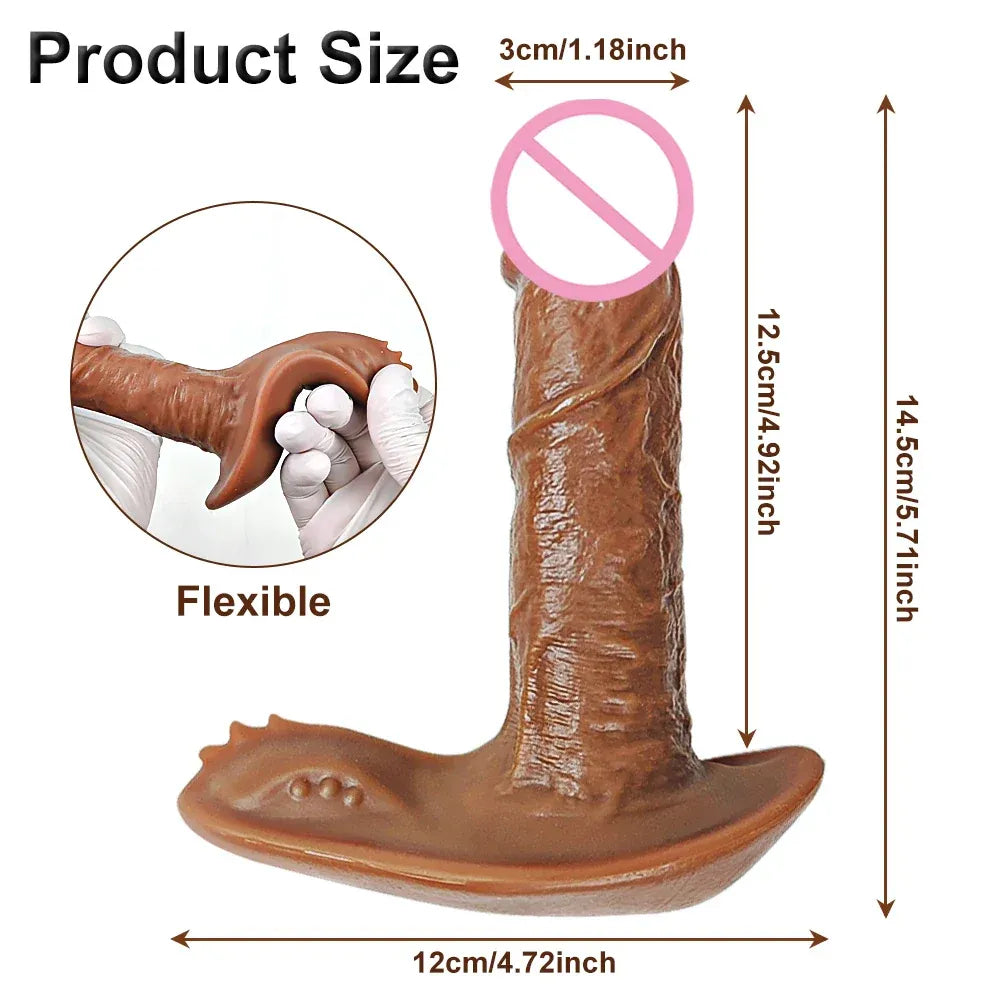 Bluetooth Thrusting Dildo with Heat for Women