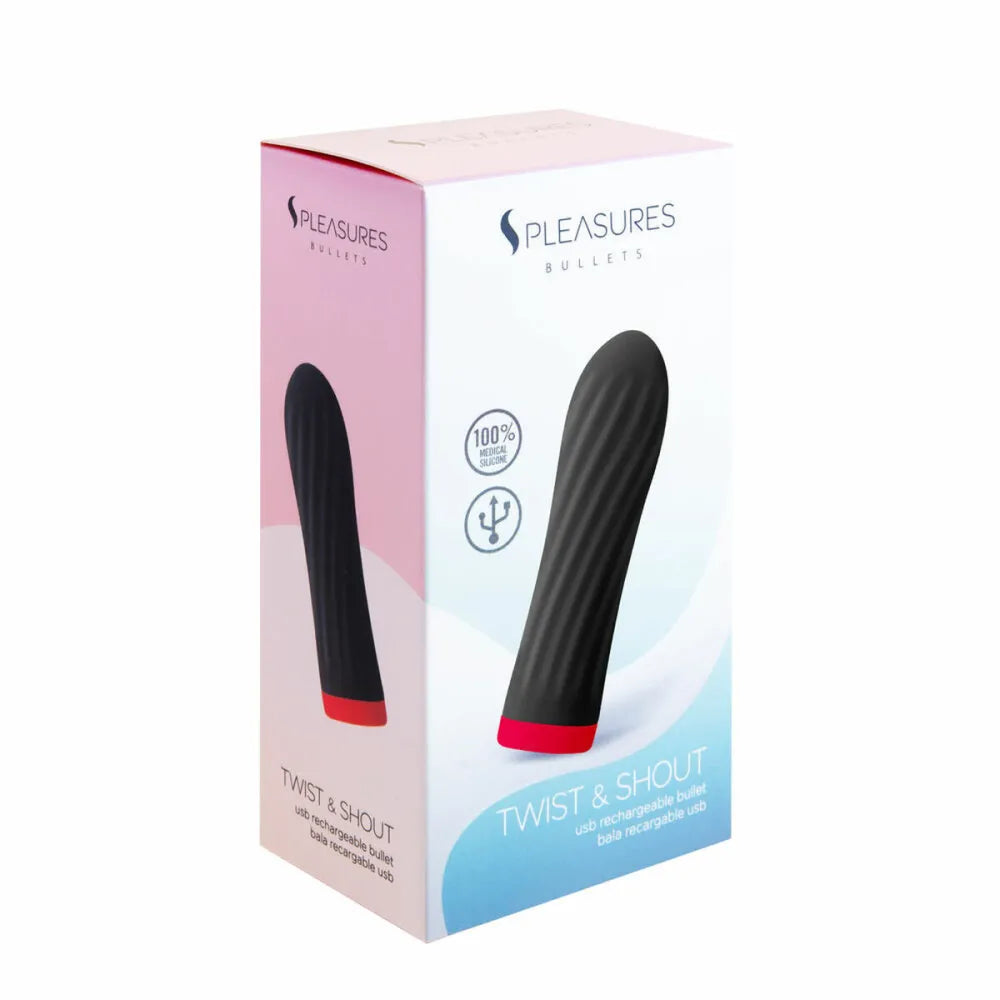 Bullet Vibrator By S Pleasures Black (8,5 X 2,5 Cm)