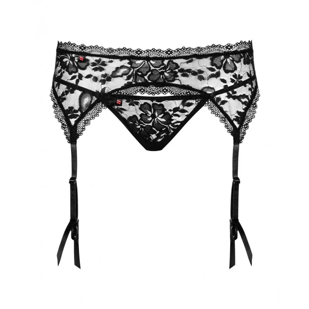 Catia Garter Suspender By Obsessive Catia Garter S/M Black