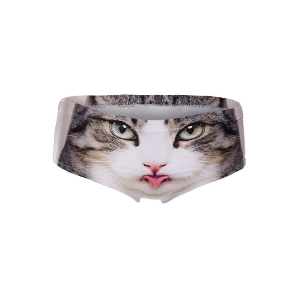 DeanFire Kawaii 3D Panties Women Underwear Tongue Cat Funny