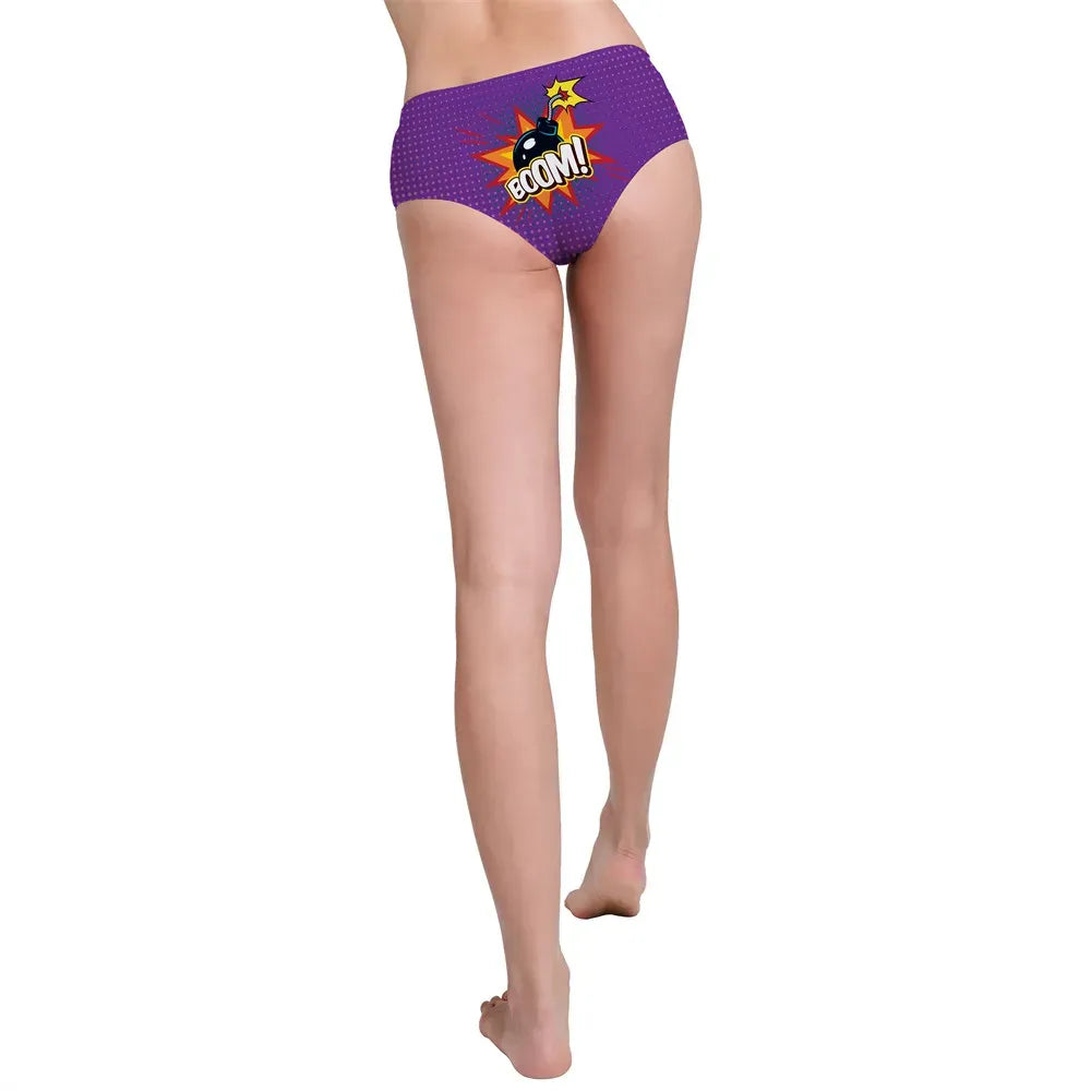 DeanFire Super Soft Novelty Women’s Underwear Panties BOOM