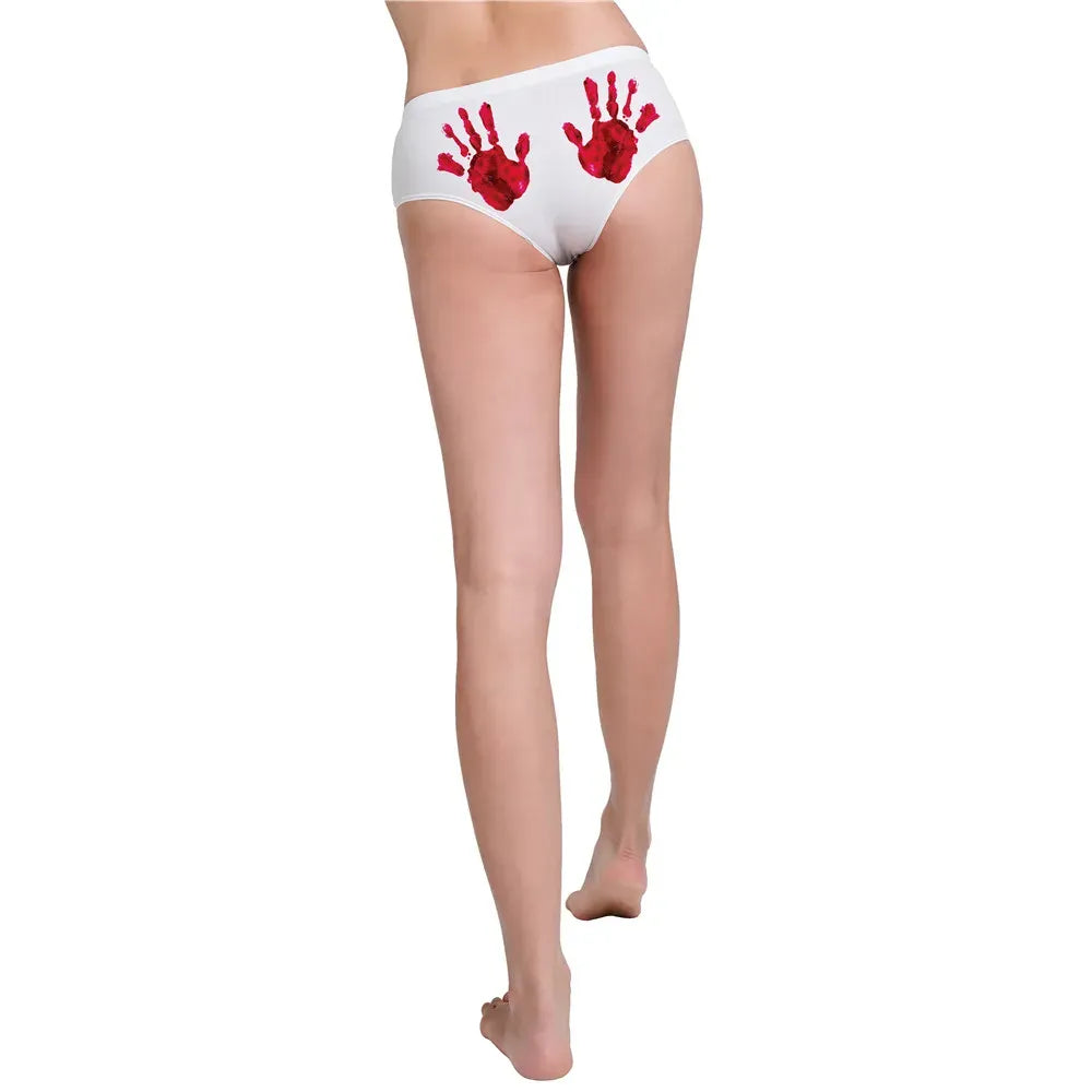 DeanFire Women Plus Size Underwear Halloween Hand Print