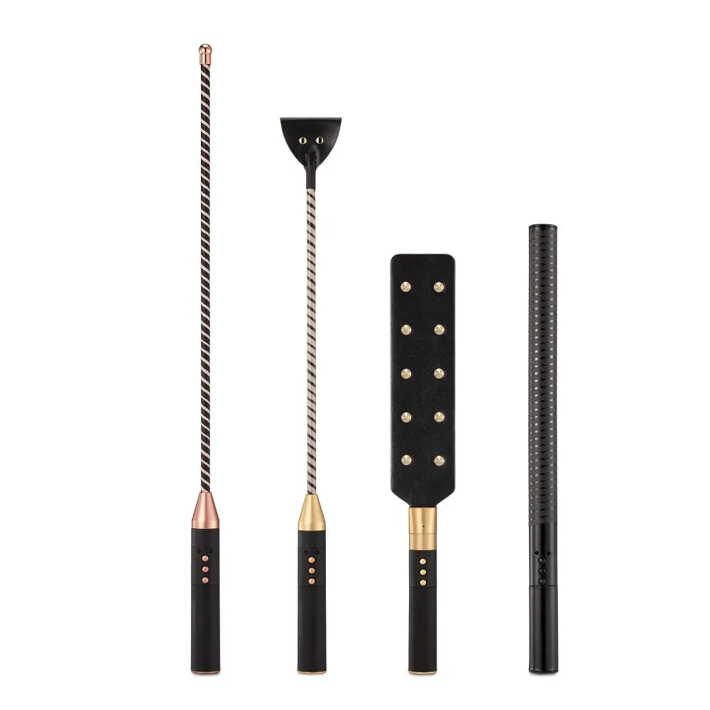 Electric Shock Bdsm Training Set Spanking Paddle Horse Whip