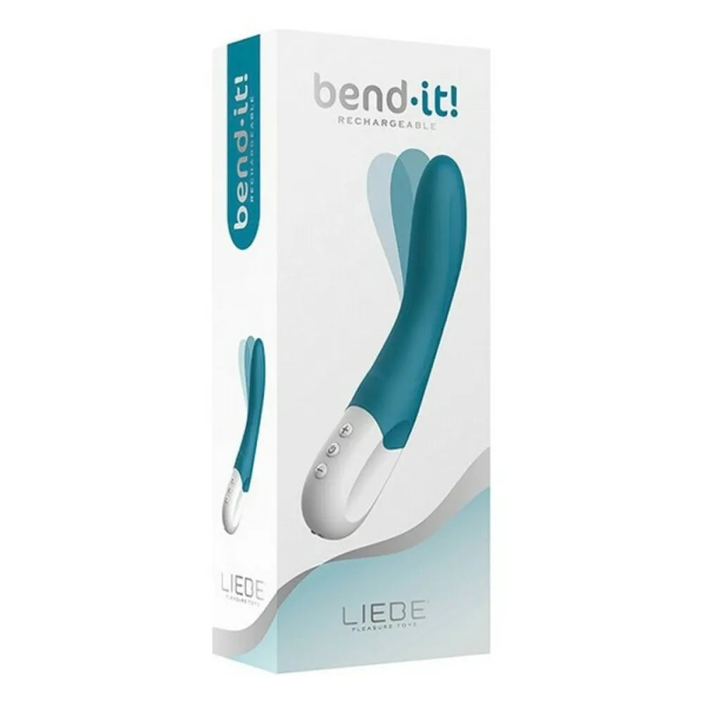 G-Spot Vibrator By Liebe Bend It Dark Blue Azul Océano 30