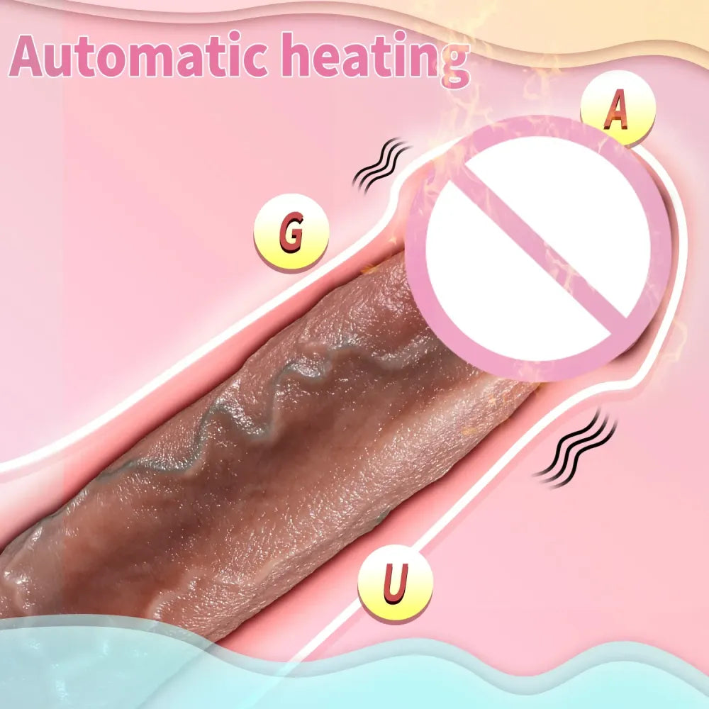 Heated Thrusting Dildo for G-Spot Stimulation