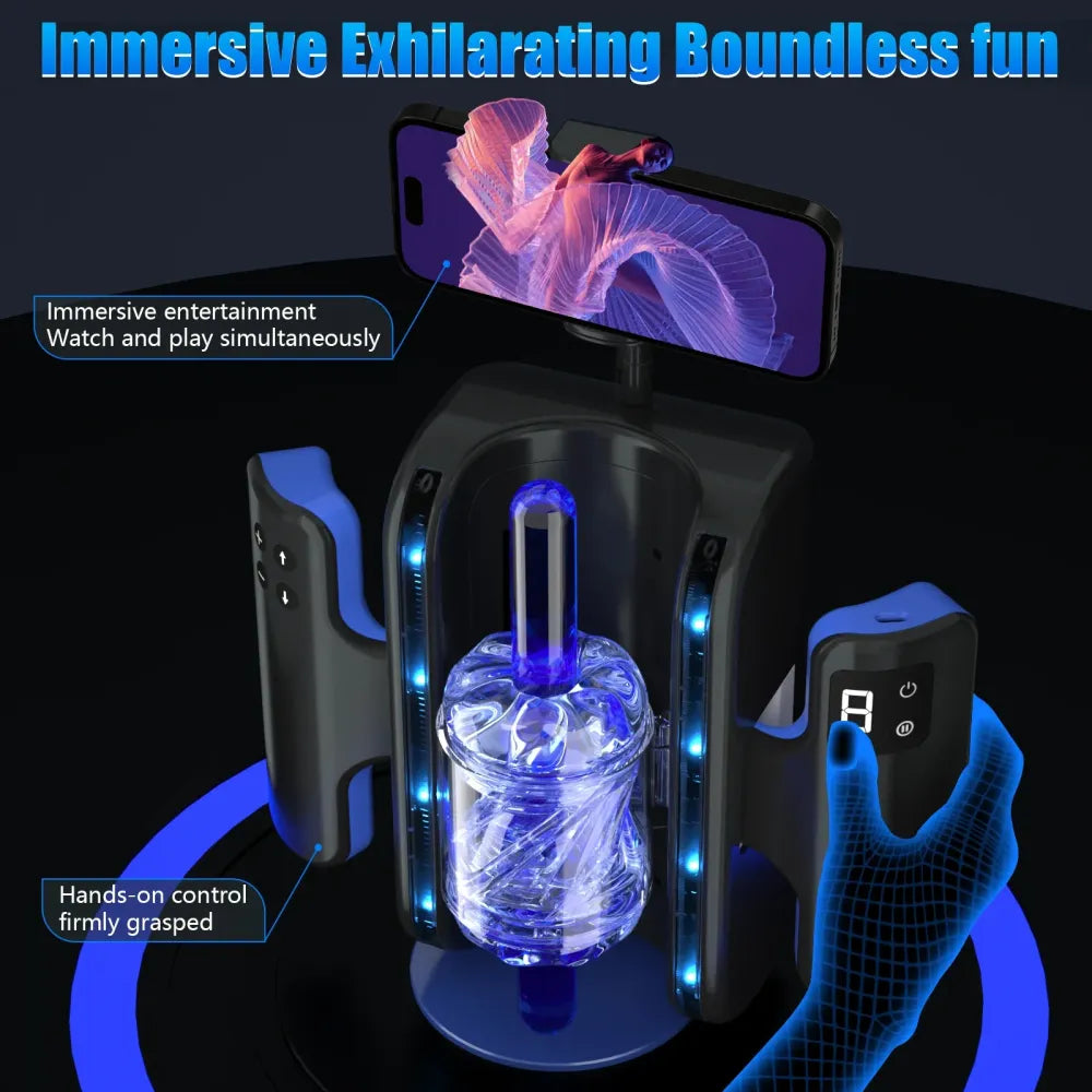 High Speed Telescopic Masturbator for Men 18