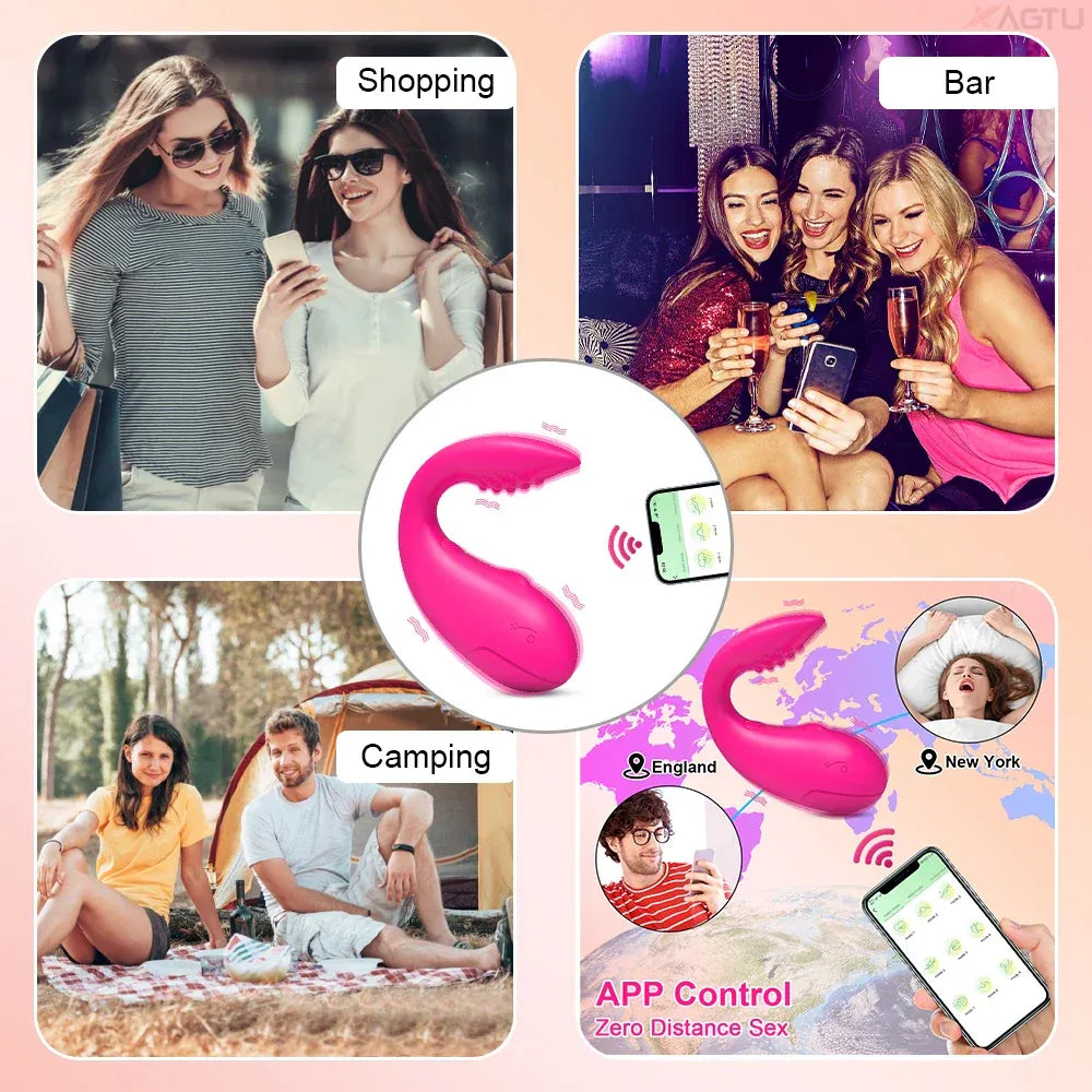 Interactive Vibrating Love Egg Dual Motor Panty Vibrator