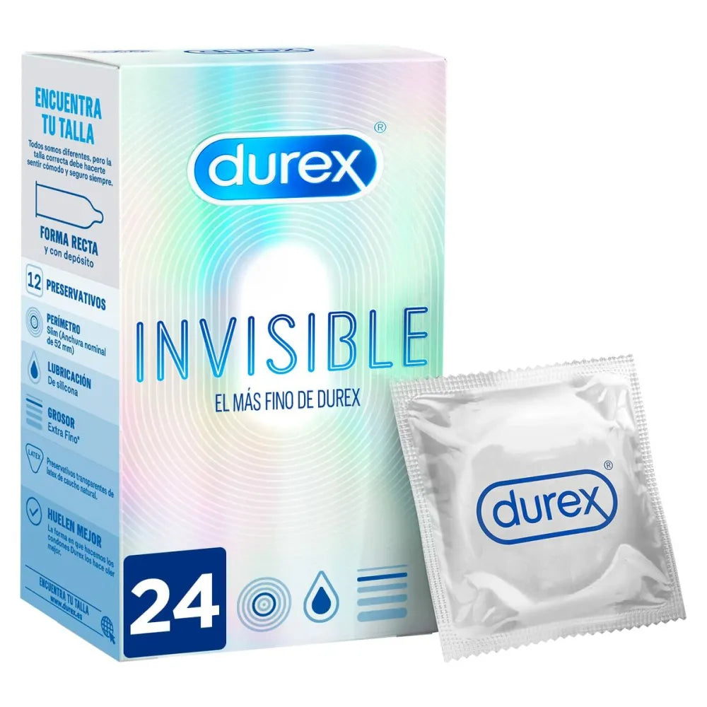 Invisible Extra Sensitivo Condoms By Durex 24 Units