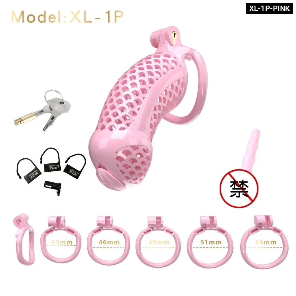 Large Male Chastity Cage Lightweight Plastic Cock Cage