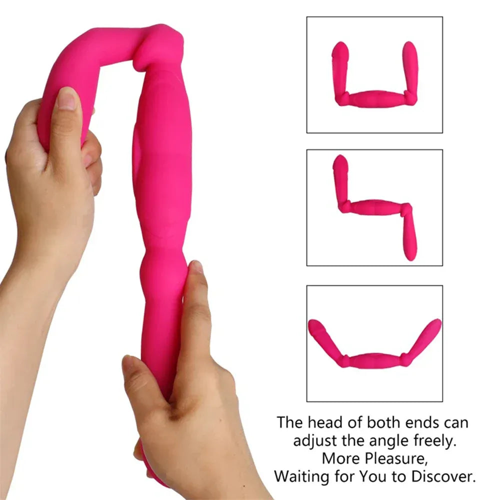 Long Dual Sided Vibrating Dildo For Women