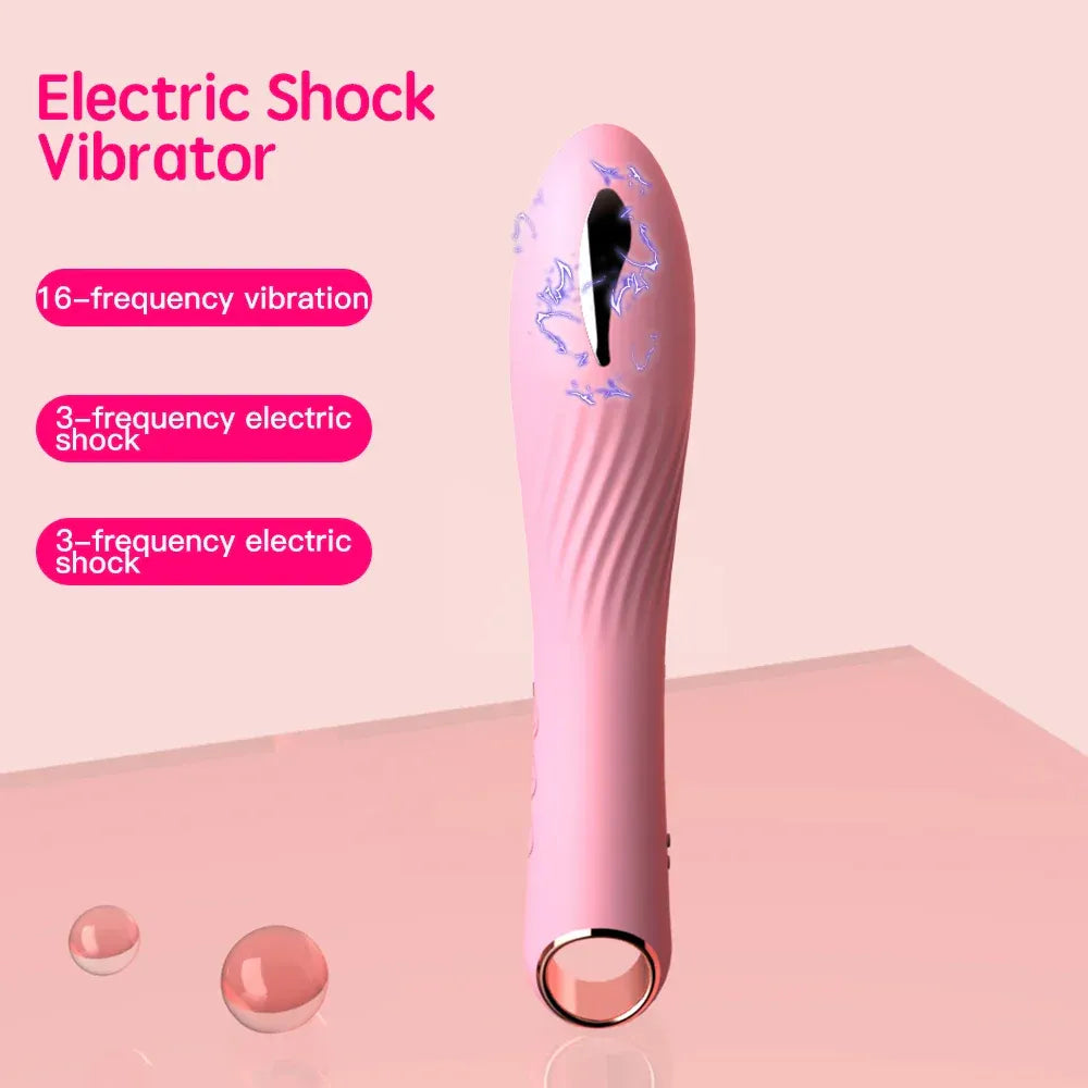 Mini Electric Shock Dildo Vibrator For Women