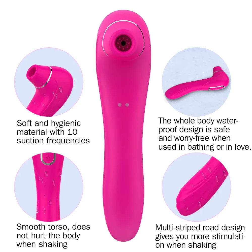 Oral Suction Vibrator for Women - Clitoris Stimulator