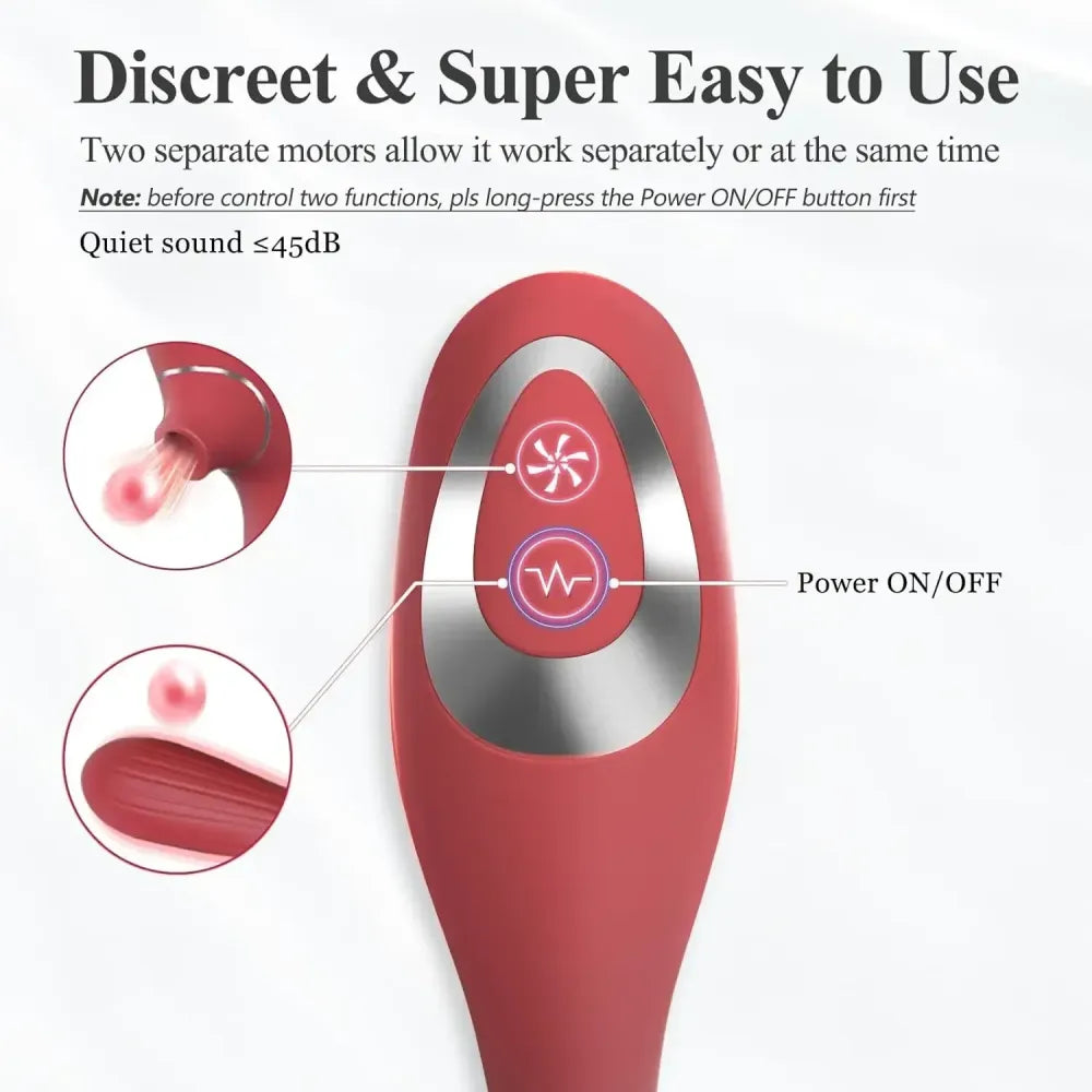 Powerful Dual Stimulation Vibrator Clit Sucker & G-Spot