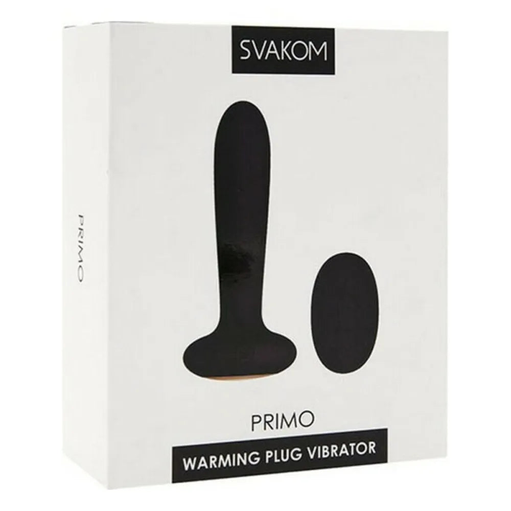 Primo Heating Butt Plug Black By Svakom Ns7145 Black