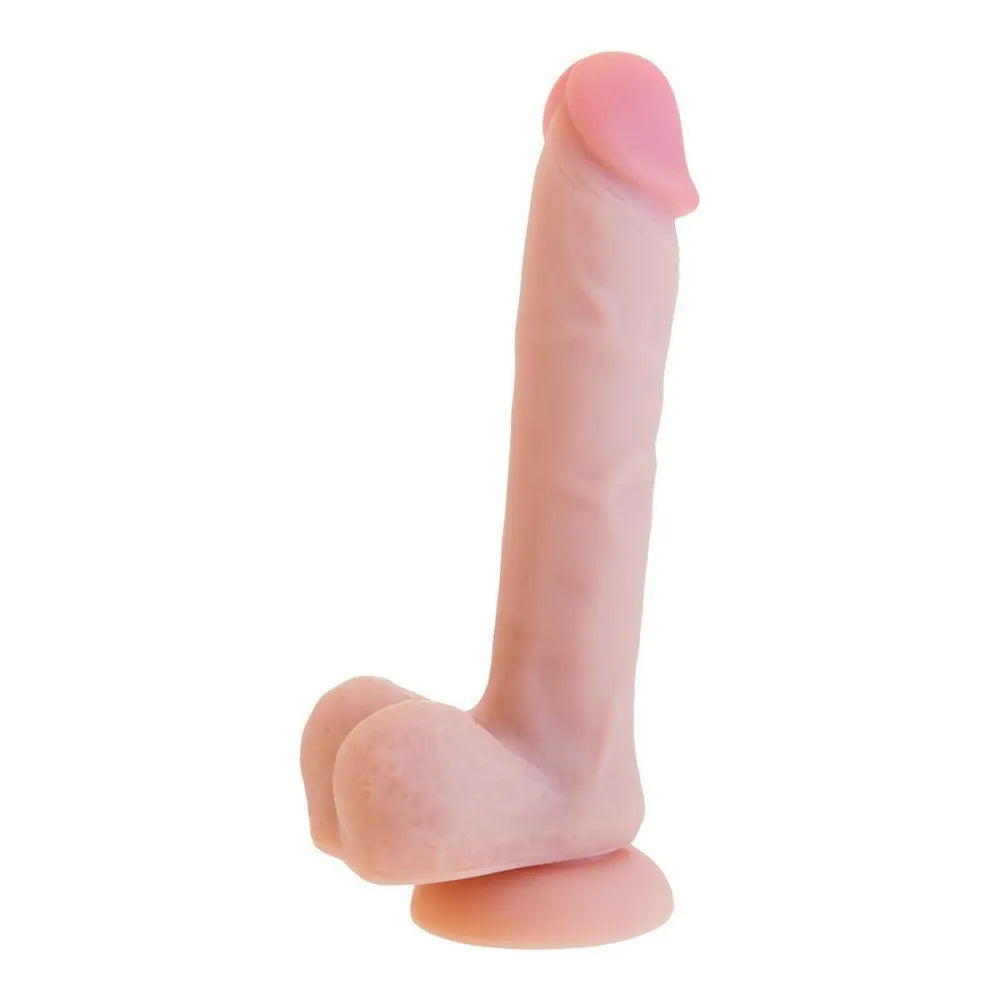 Realistic Dildo By S Pleasures Beige Silicone (19,5 Cm)