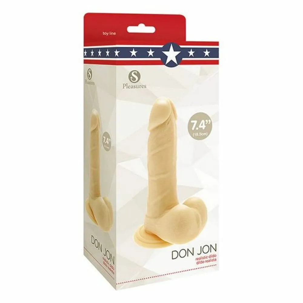 Realistic Dildo By S Pleasures Don Jon Pvc Ø 4,5 Cm (15 Cm)