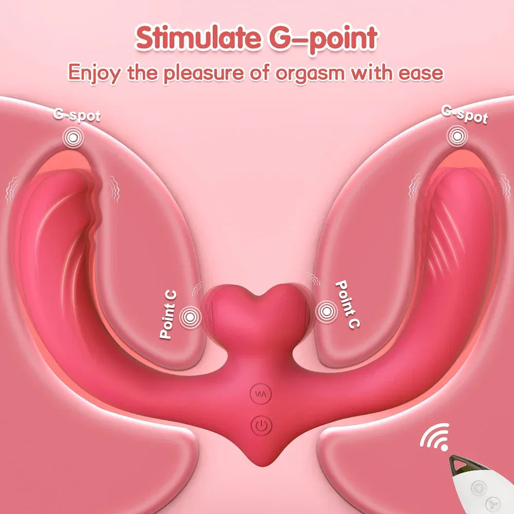 Remote Control Double Ended Vibrator for Women G Spot