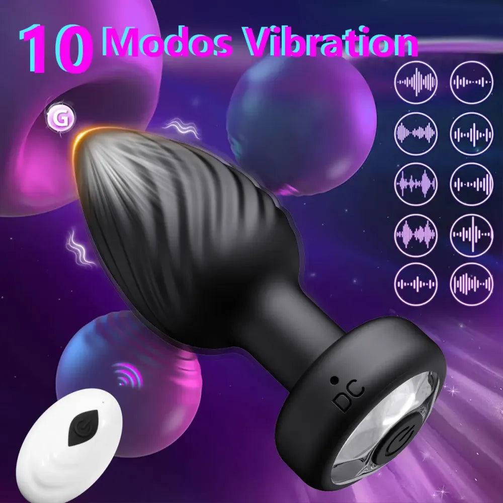 Remote Control Vibrating Anal Plug For Pleasure