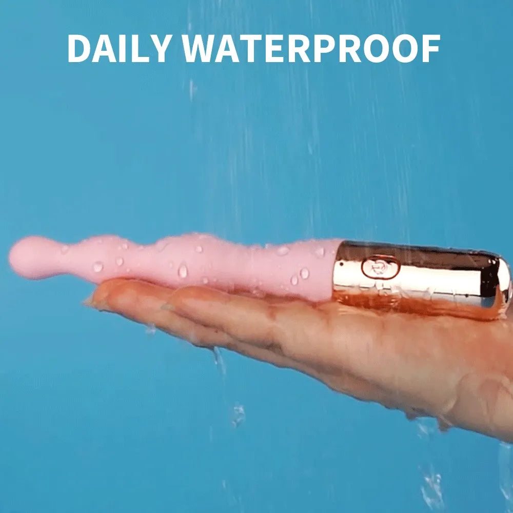 Silicone Anal Vibrator For Couples Beads & Plug