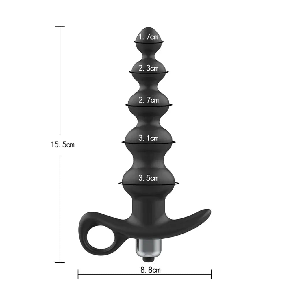 Silicone Anal Vibrator For Couples Prostate Massage &