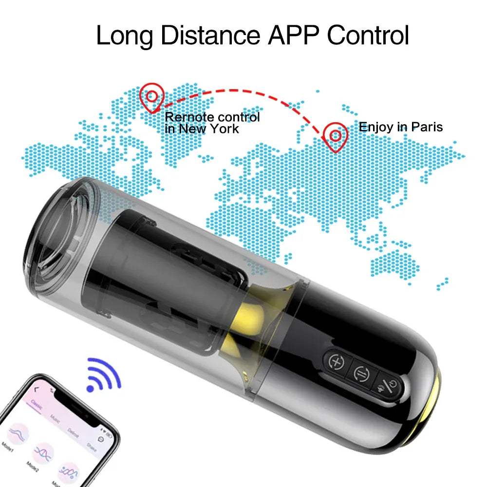 Smart Male Masturbation Toy Telescopic Rotating App