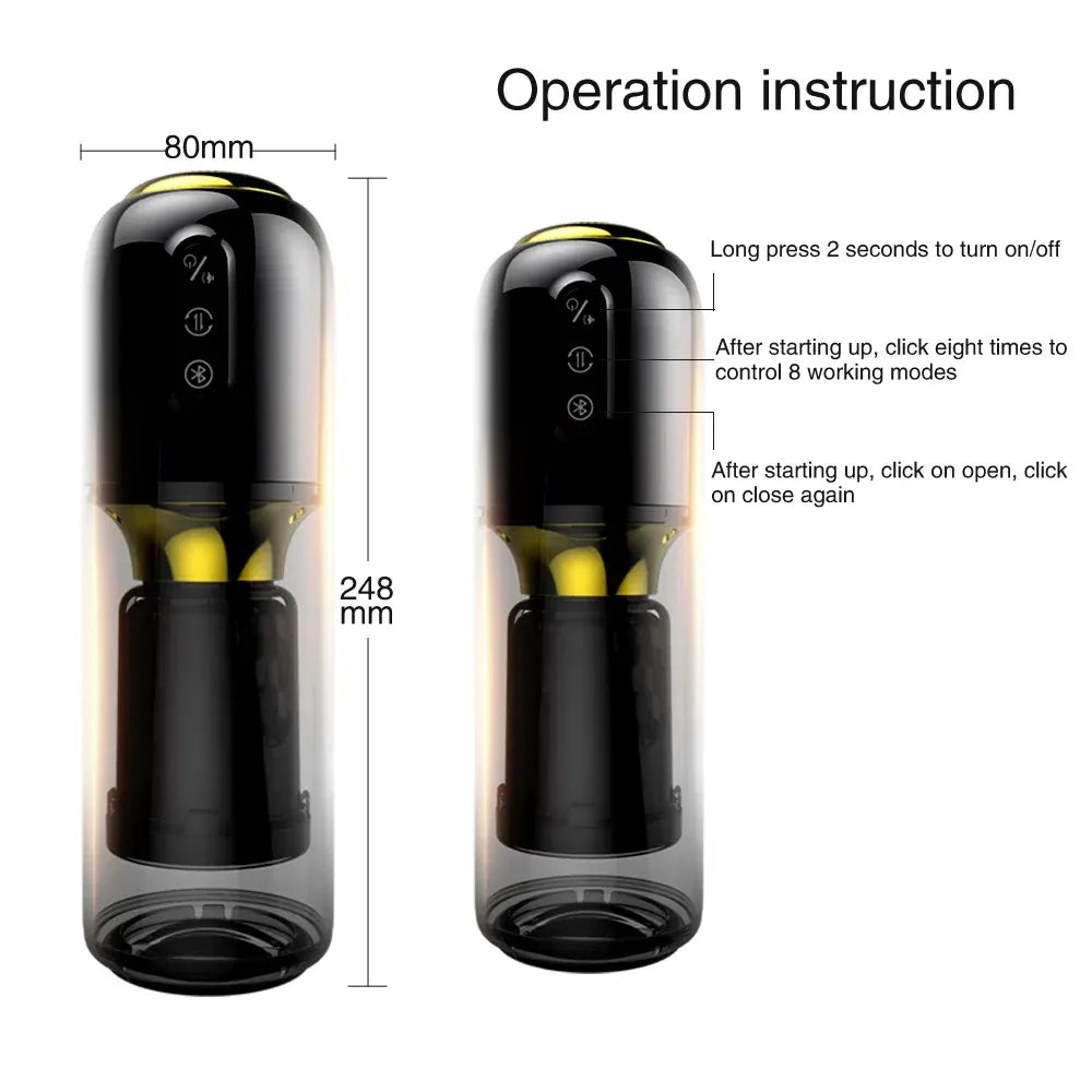 Smart Male Masturbation Toy Telescopic Rotating App