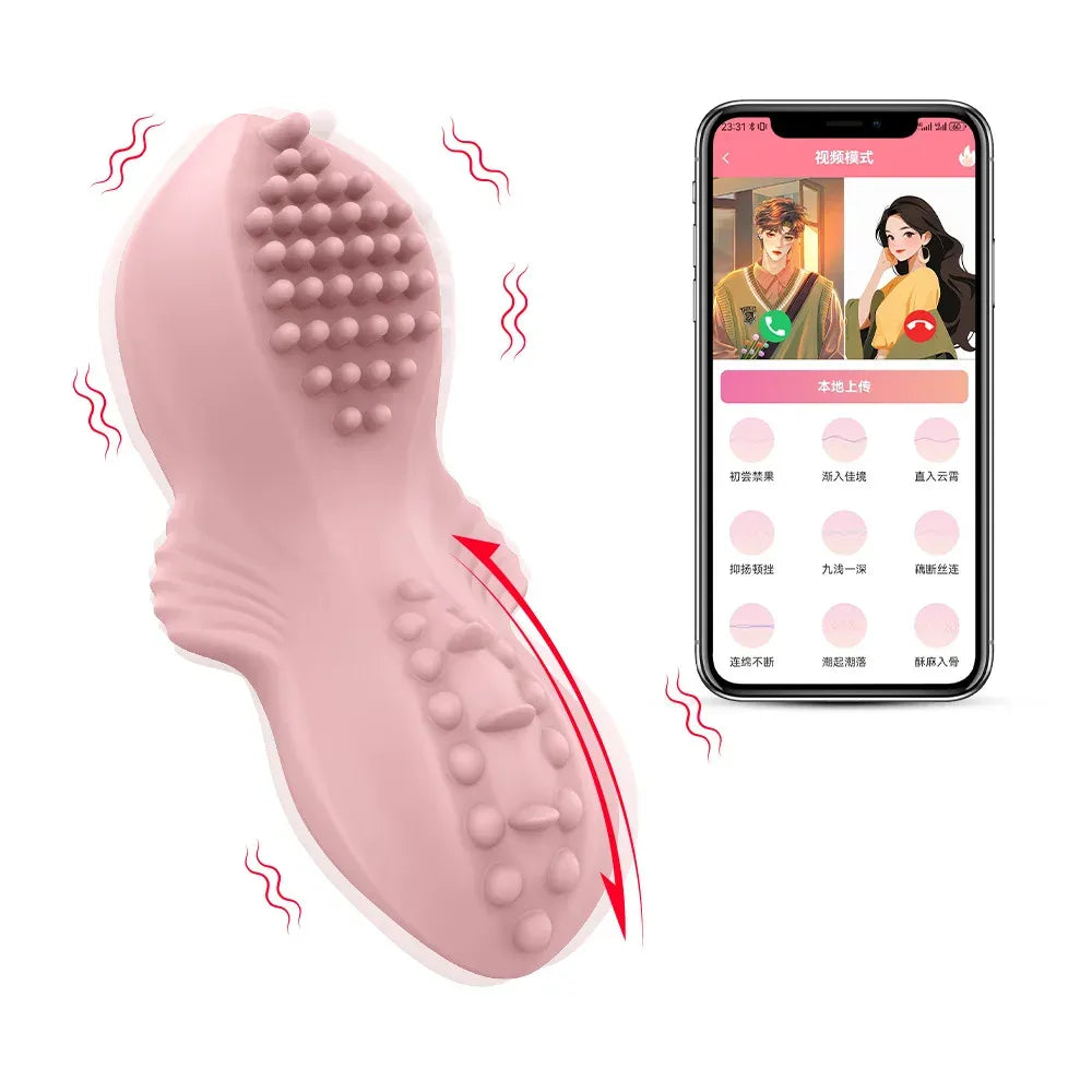 Smart Wearable Vibrator With Magnetic & App Dual