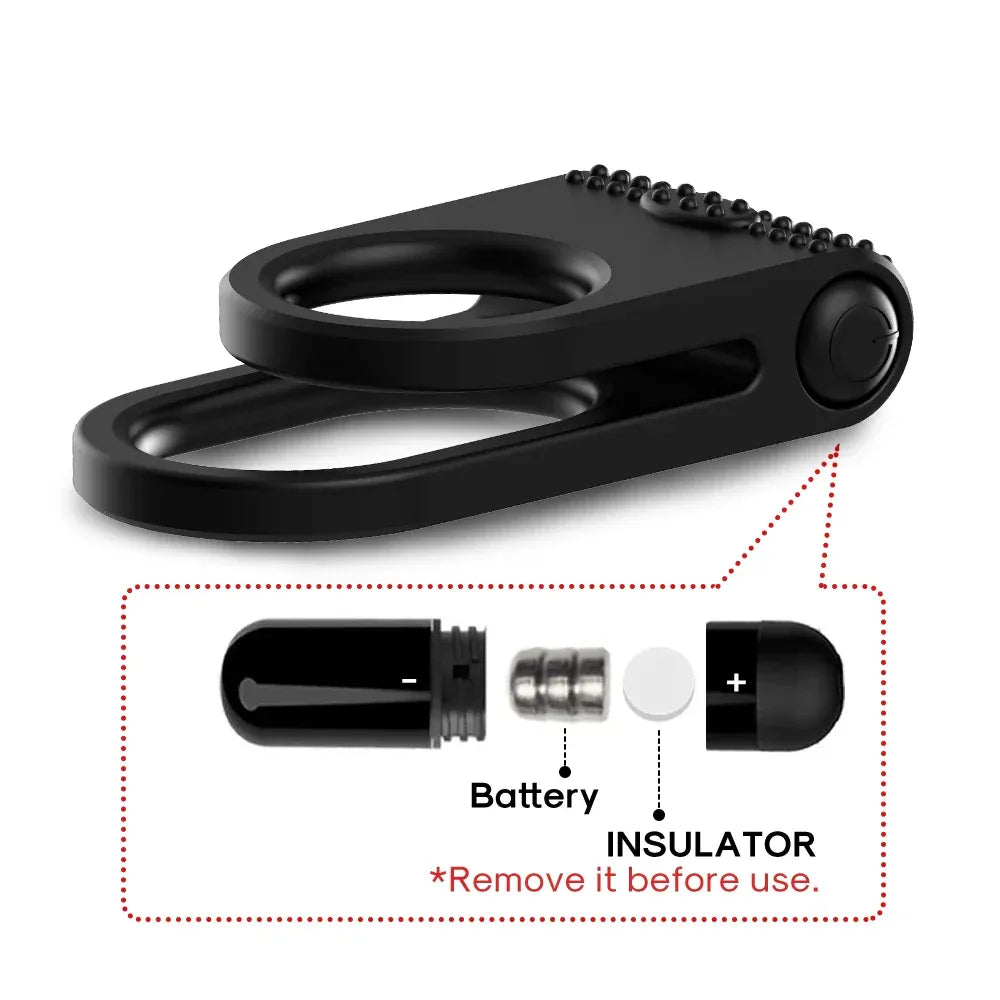 Vibrating Cock Ring For Men Delay Stimulate And Stretch