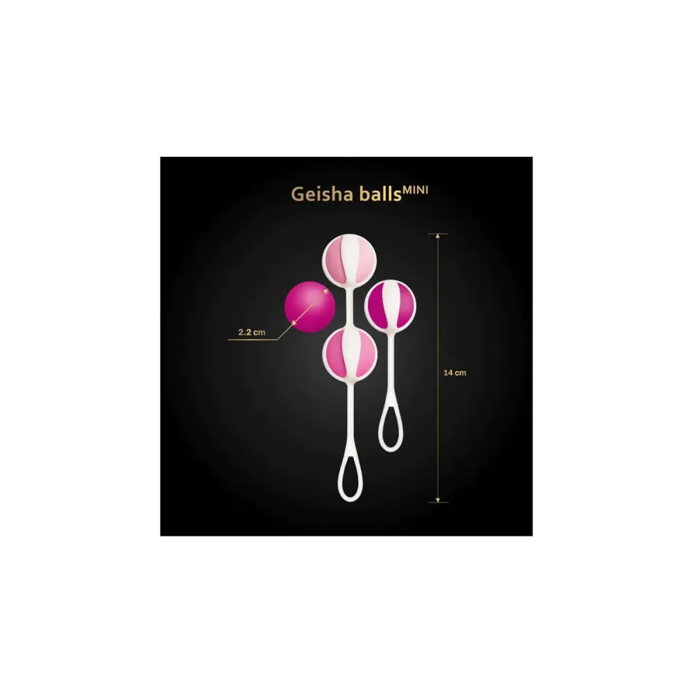 Weighted Kegel Training Kit By Gvibe Geisha Mini Fuchsia