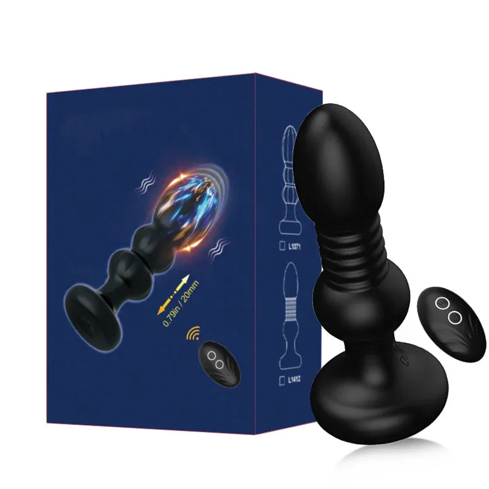 Wireless Prostate Massager For Men Telescopic Anal Vibrator
